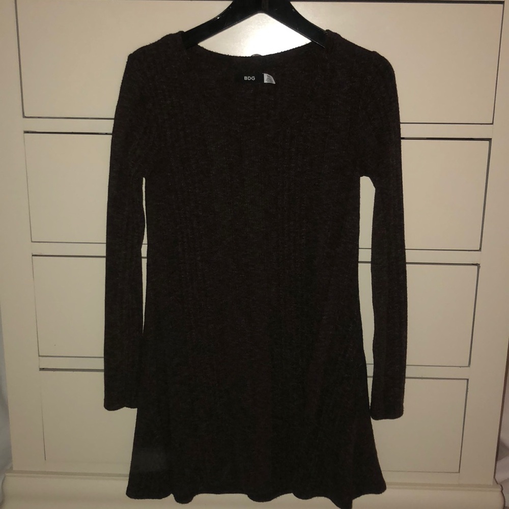 Long sleeve knit sweater dress